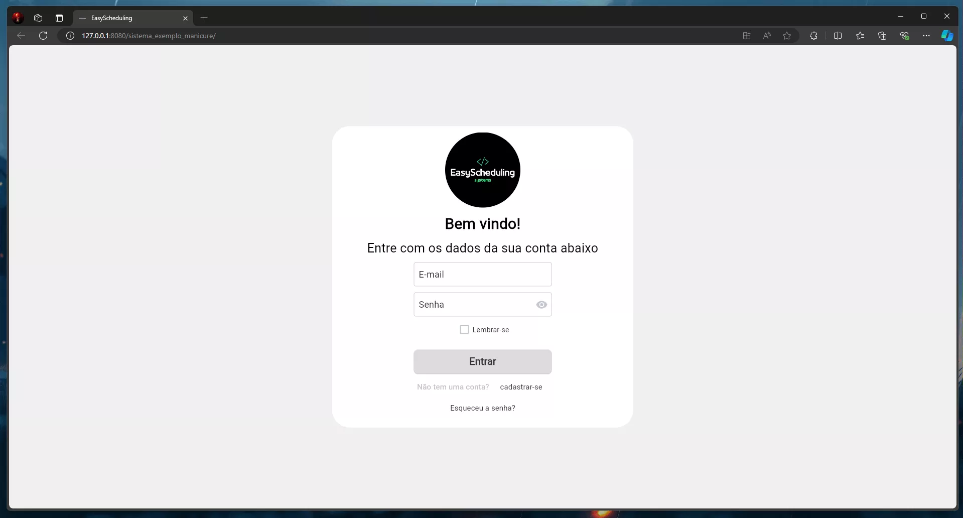 Imagem do sistema Easyscheduling 3